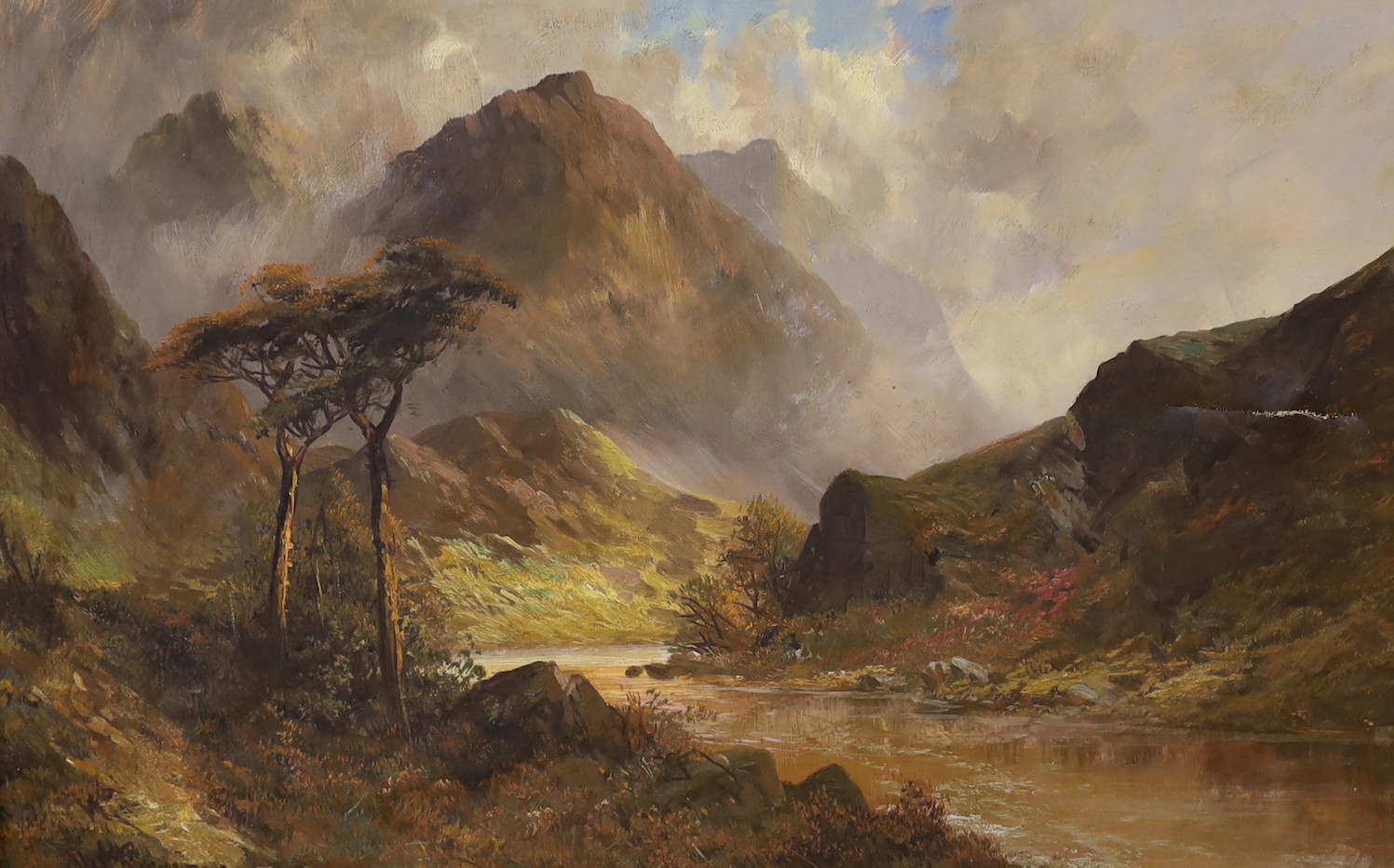 W. Richards (Jamieson), oil on canvas, 'Glen Shiel', signed, 50 x 75cm (a.f.)